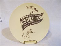 1986 Willie Mays Amateur World Series Plate