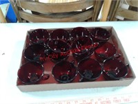 14 ruby red coffee mugs