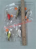 5 various fishing lures