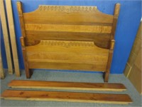 antique victorian walnut bed frame (nice)