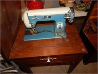 Signature Sewing Machine in Wood Cabinet