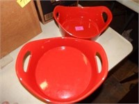 Rachael Ray Round Casserole Dishes - Red