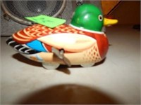 Metal Wind-Up Duck