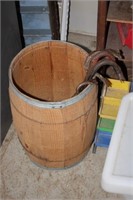 Wooden Barrel with Pry Bars