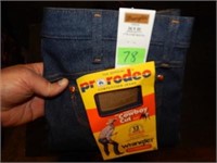 New Wrangler Pro Rodeo Cowboy Cut Jeans 34 x 30