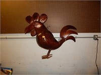 Large Metal Rooster - Bronze Look