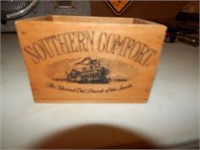 Miniature Southern Comfort Wood Case 1984