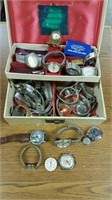 Collection of vintage watch parts