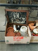 Box of Beatles picture and terracotta pieces