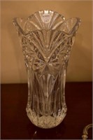 Cut Glass Vase 12" Tall