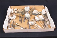 Box Lot Assorted Silver plate