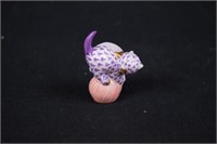Herend Cat on Yarn 1 1/2" Tall