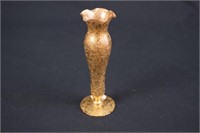 Gold Overlay Bud Vase 6 1/2" Tall