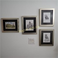 Framed Prints - Set of Four