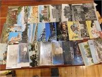 28 vtg postcards, some used, some unused