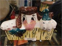 Shawnee clown planter, appr. 4"H