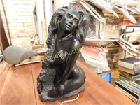 Coco Joes Hawiian lava statue, nude woman