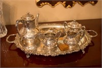 6 PCS. Reed & Barton Silver plated Tea Set