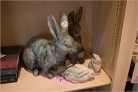 Assortment Peter's Pottery Rabbits