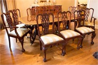 Hand Carved Mahogany Chippendale Dining Chairs