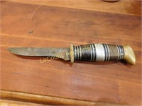 vintage knife, stacked handle, 8"
