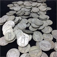 Qty 138 1943 Silver Philadelphia Nickels
