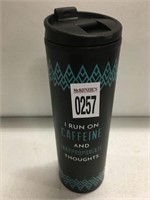 I RUN ON CAFFEINE & INAPPROPRIATE THOUGHTS TUMBLER