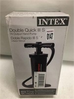 INTEX DOUBLE QUICK III S HI OUTPUT HAND PUMP