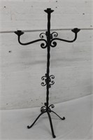 Nice Wrought Iron Floor 3 light Candle Stand