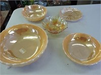 Lustreware, Fire King Dishes, Largest Bowl 11"D