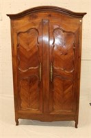 French Provincial Armoire, hinged panel doors