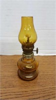 Miniature 4 1/2 in glass oil lamp