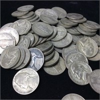 Qty 63 1944 Silver Philadelphia Nickels