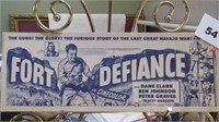 "Fort Defiance" Movie Advertisement