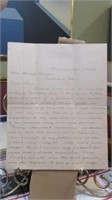 Handwritten letter to Hon. Henry Persons