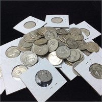 Qty 62 Pre-64 Silver Quarters