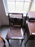 Chair & Wicker Stand