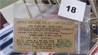 1954 John Deere Tractor Night Pass
