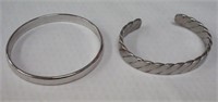 Pair Stainless Steel Bracelets