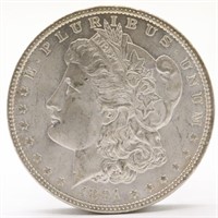 1891-P Morgan Silver Dollar - AU