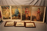 2 Original Paintings & 5 Framed Prints