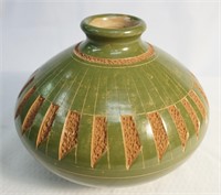 Glazed Pottery Flower Vase