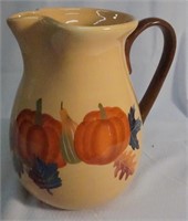Ceramic Pitcher with Fall design