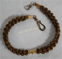 Victorian Braided Hair Watch Chain