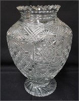Brilliant cut glass Vase