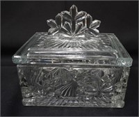 Crystal Square box with lid