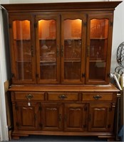Solid Maple China Hutch