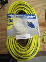 Voltec Locking 100' Outdoor Extension Cord.