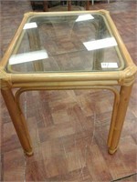 Bamboo side table