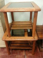 Pair of wooden side table